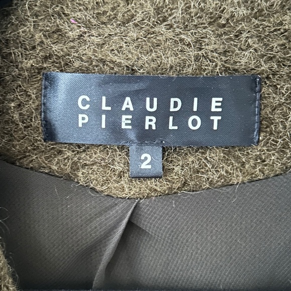 Claudie Pierlot Olive Green Mohair Jacket - Picture 16 of 16